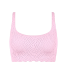 SLOGGI ZERO FEEL BLISS - čipkovaný top ako druhá koža Sloggi FLORAL PINK L