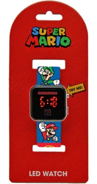 Kids Euroswan Super Mario GSM4236 / Digitálne hodinky / LED displej / kalendár / detské (GSM4236)