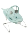 Momi GLOSSY modrá / Vibračné lehátko s melódiami / 8 melódií / 3 úrovne vibrácií (BULE00043)