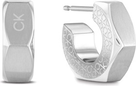 Calvin Klein Oceľové kruhové náušnice Latch 35000263