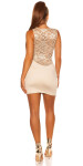 Sexy KouCla Party Minidress with lace + sexy back black Einheitsgroesse