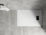 MEXEN/S - Hugo sprchová vanička SMC 90x70, biela, krytka čierna 42107090-B