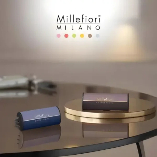 Millefiori White Musk / Vôňa do auta / náhradná náplň s klipom / výdrž až 3 mesiace (18RCMB)