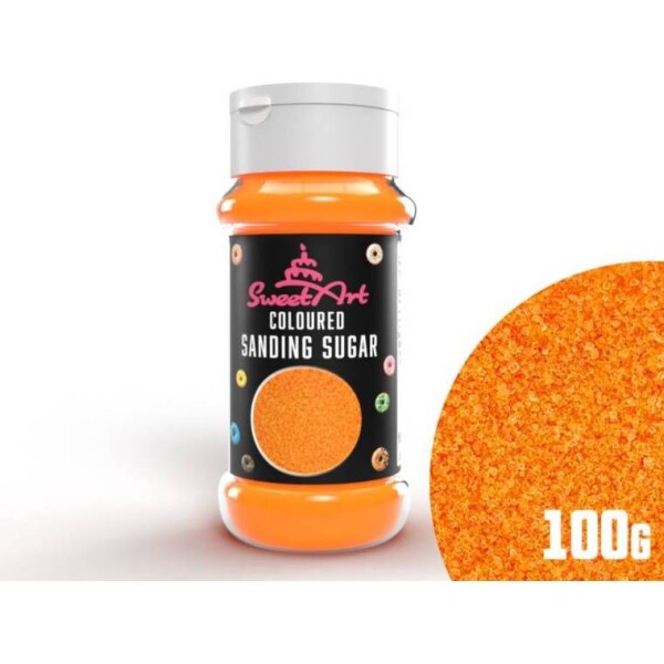 SweetArt dekoračný cukor oranžový (100 g) - dortis - dortis