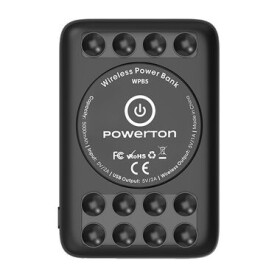 Powerton Powerbanka s bezdrôtovým nabíjaním čierna / 5000mAh / 10W / USB (ANWP059XUB20)