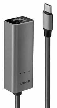 Lindy USB-C na 2.5G Ethernet adaptér / Sieťový adaptér / USB-C(M) / RJ-45(F) / 2.5 Gbit/s / Realtek RTL8156B (43314)