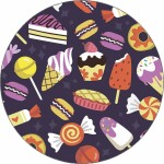 Jedlý papier vzor motýle 19,5 cm - Pictu Hap - Pictu Hap