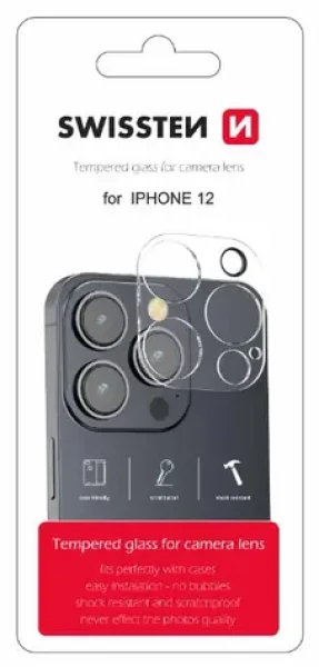 Swissten Ochranné sklo šošoviek fotoaparátu pre Apple iPhone 12 (94500102)