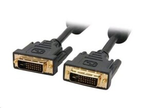 C-TECH prepojovací kábel DVI-DVI MM / DVI-D / dual link / 1.8m (CB-DVI-18-B)