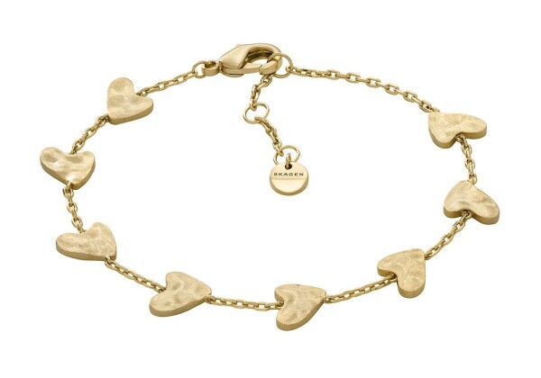 Skagen Pozlátený srdiečkový náramok Anja Hearts SKJ5010710