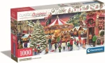Clementoni 39928 Panoramatické puzzle Vianočná kolekcia: Vianočná dedinka 1000 dielikov