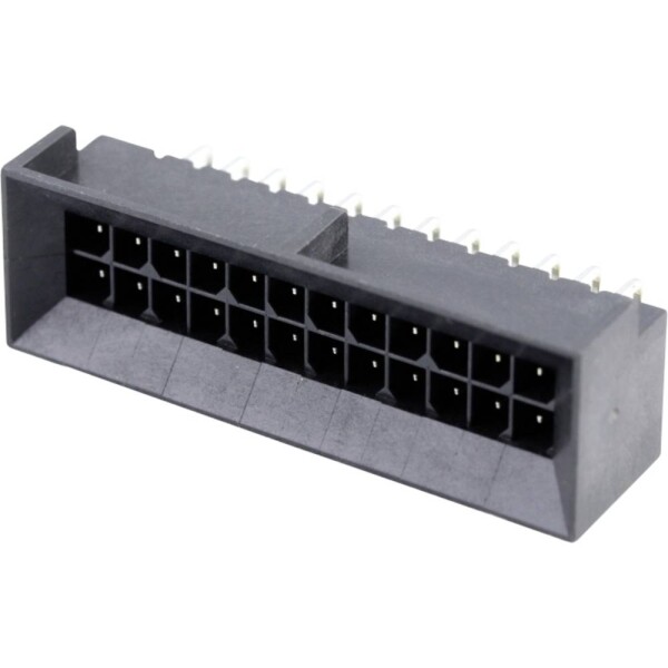 Molex vstavaná pinová lišta (štandardná) Počet pólov 24 Raster (rozteč): 3 mm 444282401 1 ks Tray; 444282401