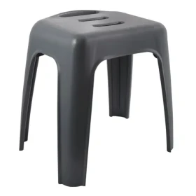 Spirella HOCKER sedátko do sprchy tmavo šedá / plast / 47 cm / do 130 kg (7610583214096)