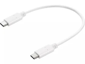 Sandberg USB-C Charge Cable 0.2m 65W biela / nabíjací kábel USB-C na USB-C