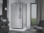 MEXEN/S - Apia Sprchovací kút 120x80, transparent, chróm + vanička Rio 840-120-080-01-00-4510