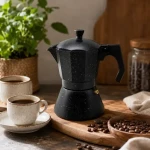 Kanvička na espresso/moka Granite 450 ml / Kávová kanvička / žulový povrch / 9 šálok / MR-1667-9 (MR-1667-9)