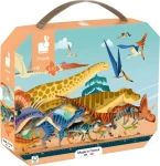 JANOD Panoramatické puzzle v kufríku Dinosaury