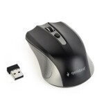Gembird MUSW-4B-04-GB čierno-šedivá / bezdrôtová optická myš / 1600 DPI / USB (MUSW-4B-04-GB)