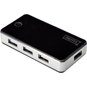 Digitus USB 2.0 7- Port Hub s napájacím adaptérom 5V/3.5A čierny (4016032318859)