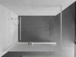 MEXEN/S - Kioto+ Sprchová zástena WALK-IN s poličkou a držiakom uterákov 90 x 200, vzor, biela 800-090-121-20-30