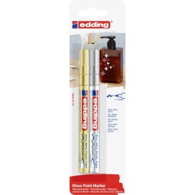 Edding 4-751-2-1-53-54 751 popisovač na laky zlatá, strieborná 1 mm, 2 mm N/A; 4-751-2-1-53-54