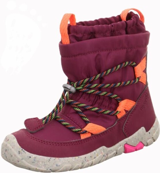 Dievčenské zimné topánky barefit TRACE Red/Orange Gore-TEX, Superfit,1-006038-5000 - 31