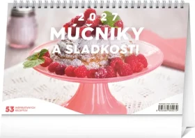 NOTIQUE Múčniky a sladkosti 2027 / Stolný kalendár / 23,1 × 14,5 cm / slovenské kalendárium