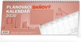 NOTIQUE Stolový kalendár Plánovací daňový 2026, 33 x 14,5 cm (PGS-35306)