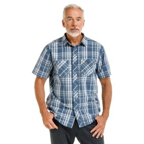 Bushman Pánska plátená košeľa Ymer II, modrá XXXXL