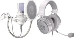 Endorfy Mikrofon Endorfy Solum Streaming Onyx White (EY1B005) + Słuchawki Viro Onyx White