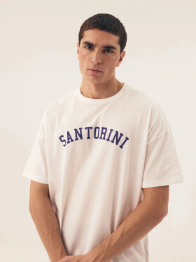 Pánske pyžamo Santorini 43173 biele - HENDERSON Bílá XL