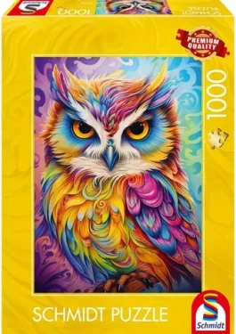 Schmidt Puzzle Sova v papagájových šatách