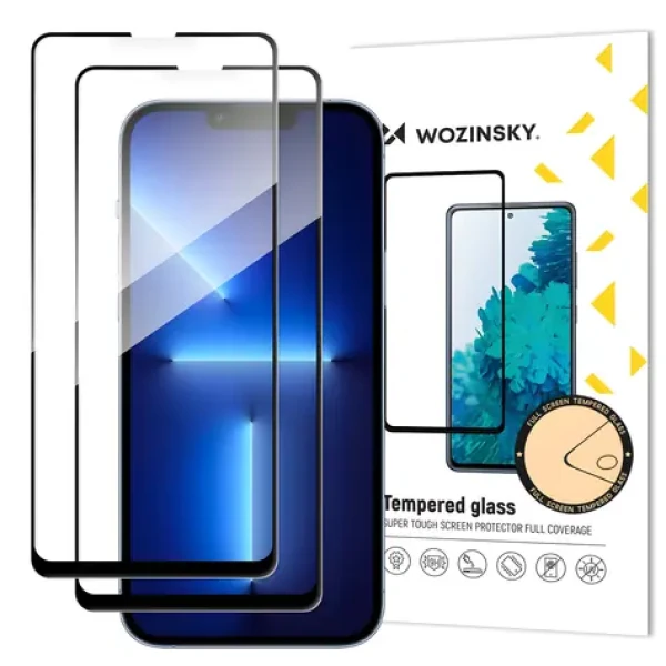 Wozinsky Super Durable Full Glue / Tvrdené sklo / 2-pack / Apple iPhone 17e / 16e / iPhone 14
