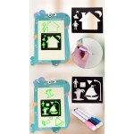 MalPlay Magický tabliet s LED svetelnou abecedou veľryba