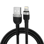 Wozinsky WNBAL1 čierna / Dátový a nabíjací kábel / USB-A - Lightning / 2,4 A / 1 m