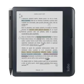 Kobo Libra Colour + stylus čierna / Čítačka e-kníh / 7" / E-ink / 1264×1680 / 32GB / Wi-Fi / BT / USB-C (N428-KU-BK-K-BU)