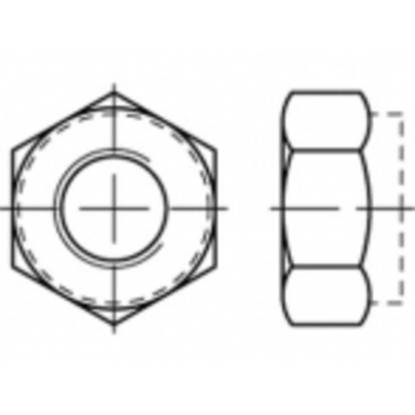 TOOLCRAFT TO-5440152 šesťhranné matice M22 ocel glavanizované zinkom 25 ks; TO-5440152