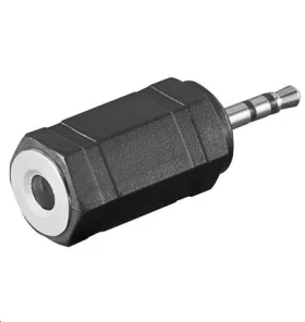 MicroConnect Audio adaptér stereo jack 2.5mm (M) - 3.5mm jack (F) čierna (AUDASM)