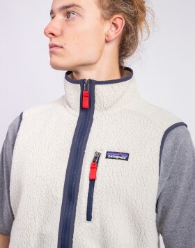 Patagonia M's Retro Pile Vest Pelican w/Smolder Blue L