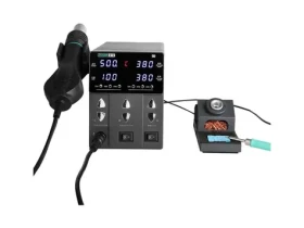 SUGON 212 / Teplovzdušná spájkovacia stanica / + spájkovací stroj T12 Cob / 760W / 500 ° C (212 2in1)