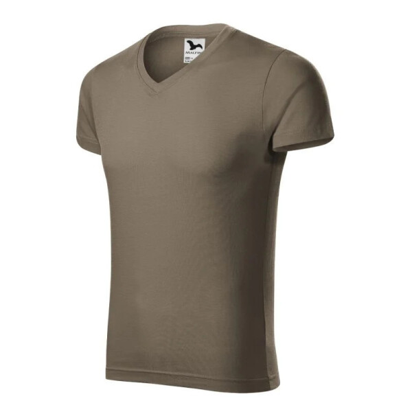 Pánske tričko slim fit M MLI-14629 hnedé - Malfini M