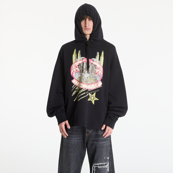 Mikina Off-White Big Frame Wrld Loose Hoodie Black XXL