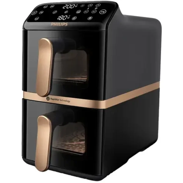 Philips 4000 series NA462/70 medeno-čierna / Teplovzdušná fritéza / 2750 W / 40 ° C - 200 C ° / objem 10L (NA462/70)