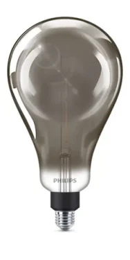 Philips Vintage LED žiarovka E27 A160 6,5 W / 270lm / 4000K / stmievateľná / smokyD (SKL000329485)