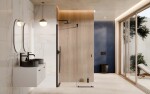 BESCO - Walk-in sprchovací kút VAYO BLACK - FARBA rámu - Čierna, Rozmer A - 140, Rozmer C - 200, Smer zatvárania - Univerzálne Ľavé / Pravé, Výplň - Číre bezpečnostné sklo - 8 mm BCVAYO140BC