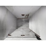 MEXEN/S - Lunar-F skladacie sprchové dvere ľavé 90, transparent, meď kartáčovaná 836-090-000-65-00-L