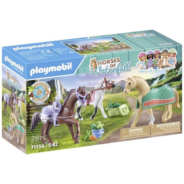 Playmobil 71356 kone: Morgan, Quarter Horse Shagya Arabian