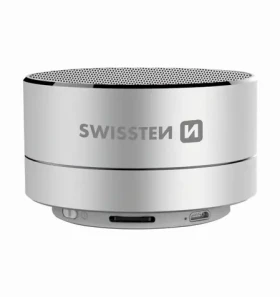 SWISSTEN i-METAL strieborná / Bluetooth reproduktor / 3W / 300mAh (52104432)