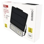 GP MET SUNNO čierna / LED solárny reflektor / 1300 lm / PIR senzor / IP54 / 4000K (1552112000)