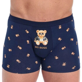 Pánske boxerky 280/245 Tattoo Boss - CORNETTE tmavě modrá L